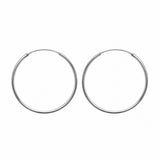 Creoles Blisse - Fine Argent Femme 25mm à 70mm