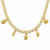 Collier Sea - Pampilles Coquillage Acier Inoxydable