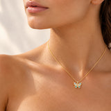 Pendentif Aveline - Papillon Plaqué Or