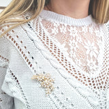 Broche Noa - Plaqué Or Femme