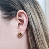 Clous d'Oreille Ailyn - Rose Fleur Plaqué Or