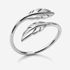 Bague Aelyra - 2 Plumes Argent Femme
