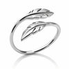 Bague Aelyra - 2 Plumes Argent Femme