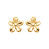 Puces d'oreilles Maly - Fleurs Plaqué Or 18 carats