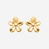 Puces d'oreilles Maly - Fleurs Plaqué Or 18 carats