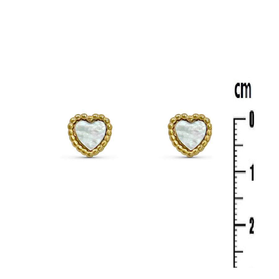 Boucles d'oreilles Lyra - Coeur Acier Inoxydable