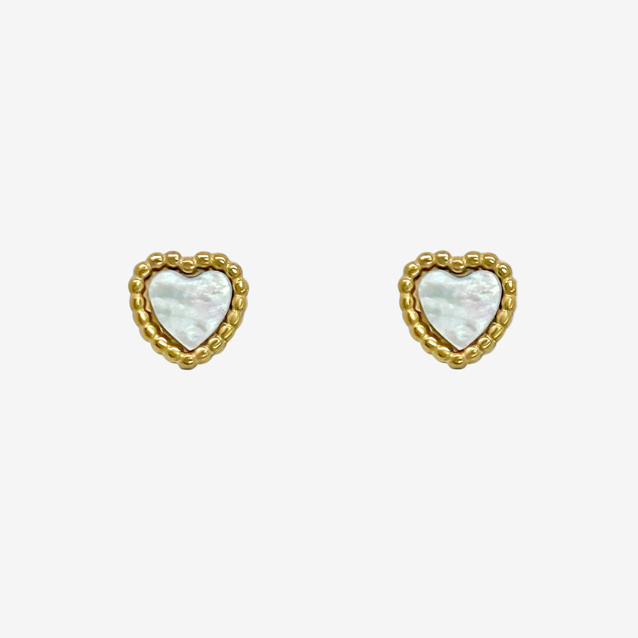Boucles d'oreilles Lyra - Coeur Acier Inoxydable