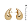 Boucles d'oreilles Neve - Larme Acier Or