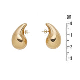 Boucles d'oreilles Neve - Larme Acier Or