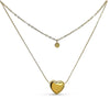 Collier Yssa - Double Range Acier Inoxydable Coeur
