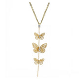 Collier Flya - Papillon Acier Inoxydable Tombant