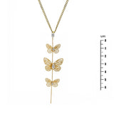 Collier Flya - Papillon Acier Inoxydable Tombant