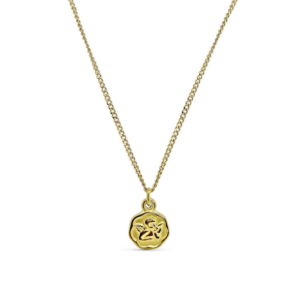 Collier Amarante - Ange Acier Inoxydable Doré