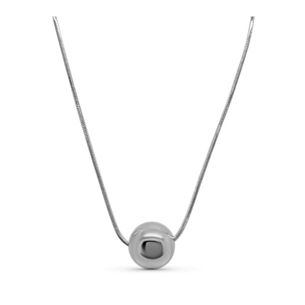 Collier Sélène - Pendentif Boule Acier Inoxydable
