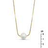 Collier Mireya - Perle Blanche Acier Inoxydable