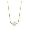 Collier Mireya - Perle Blanche Acier Inoxydable