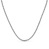 Collier Callista - Chaîne Maille Corde Acier Argent