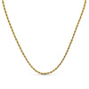 Collier Eulalie - Chaîne Corde Acier Inoxydable Or