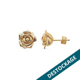 Clous d'Oreille Ailyn - Rose Fleur Plaqué Or