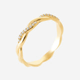 Bague Yldie - Torsadée Tressée Plaqué Or