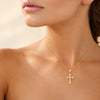 Pendentif Cruzi - Croix Gothique Plaqué Or