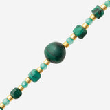 Bracelet Aïsha - Malachite Véritable Femme Acier