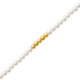 Bracelet Naka - Perle Blanche et Doré Acier Inoxydable