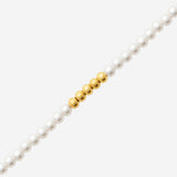 Bracelet Naka - Perle Blanche et Doré Acier Inoxydable