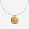 Collier Mary - Boussole Femme Or Acier Inoxydable