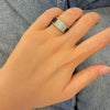 Bague Matey - Grosse Céramique Noir Argent