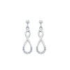 Boucles d'oreille Zayna - Infini Pendante Argent