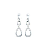 Boucles d'oreille Zayna - Infini Pendante Argent