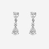 Boucles d'Oreilles Jim - Pendantes 3 Zircons