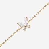 Bracelet Isyra - Papillon Plaqué Or Zirconium