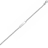 Bracelet Stely - Gourmette Enfant Personnalisé Argent