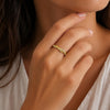 Bague Yldie - Torsadée Tressée Plaqué Or