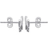 Boucle d'oreille Tya - Puces Cheval Argent