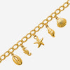 Bracelet Sea - Pampille Coquillage Acier Doré