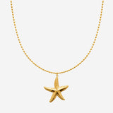 Collier Paty - Pendentif Etoile de Mer Acier Inoxydable