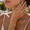 Bracelet Zina - Acier Inoxydable Perle Blanche
