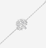 Bracelet Betha - Arbre Argent Rhodié Femme