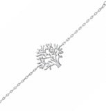 Bracelet Betha - Arbre Argent Rhodié Femme