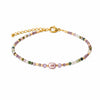 Bracelet Kass - Perles Colorées Acier Doré