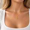 Pendentif Inaya - Topaze Jaune Plaqué Or