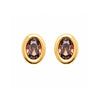 Puces d'oreilles Alsi - Boucles Marron / Orange Plaqué or