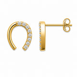 Boucles d'oreilles Tiny - Fer à Cheval Plaqué or