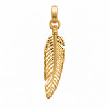 Pendentif Plouzi - Plume Plaqué Or 18 carats