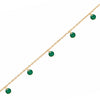 Bracelet Nayora - Pierres Vertes Plaqué Or
