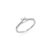 Bague Elowen - Solitaire Fiançaille Argent