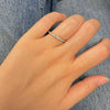 Bague Kacie - Solitaire Baguette Argent